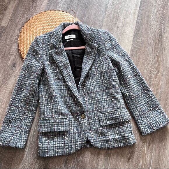 Isabel marant kice plaid blazer jacket women’s size‎ 34 - Picture 3 of 11